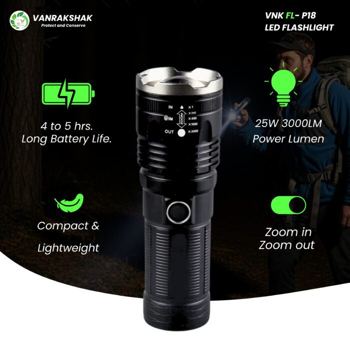 VNK FL- P18 | LED FLASHLIGHT