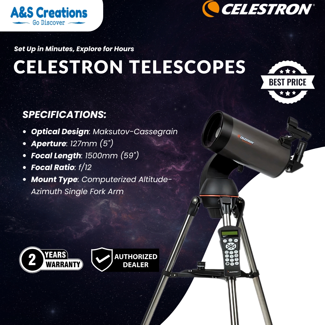 Telescopes from Top Brands – Shop Celestron & More at A&S Creations