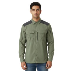 Breathable Shirt Dual Tone - Light Grey | Stylish & Comfortable Men's Shirt