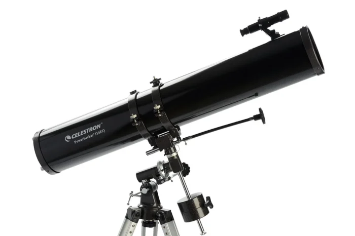 CELESTRON TELESCOPE- POWERSEEKER 114EQ | (Unused | Only Box Damage)